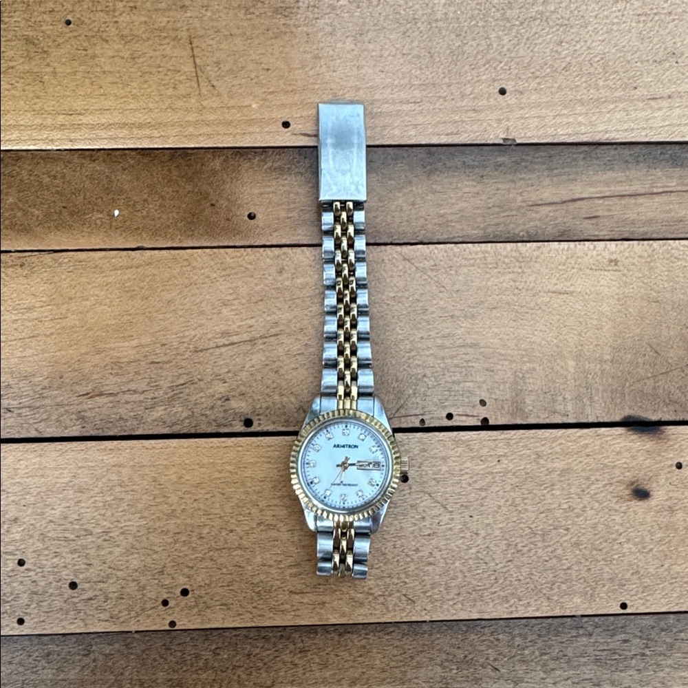 Armitron Gold and Silver Watch